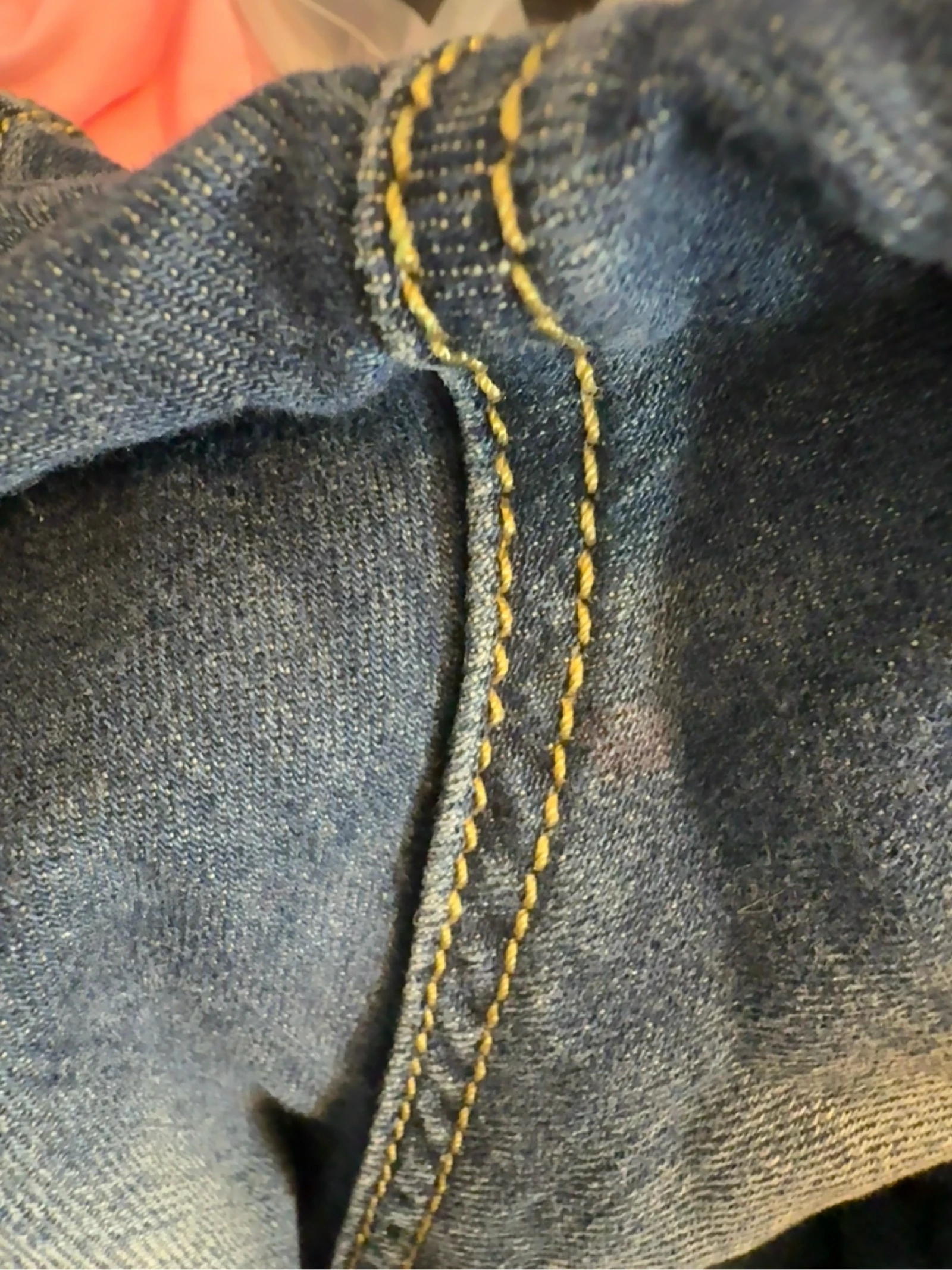 Blue washed effect jeans with side pleats – photo 9